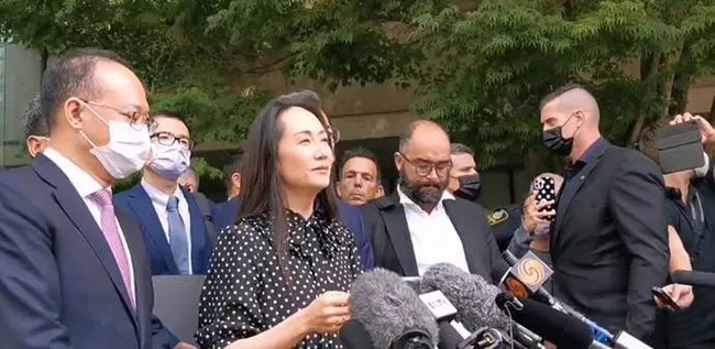 孟晚舟獲釋，今晚抵達深圳：感謝祖國和人民的支持！